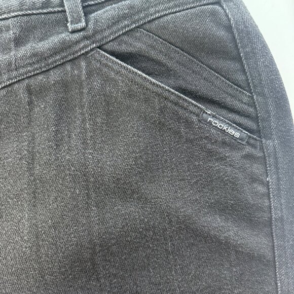 Rockies Womens Black Denim High-Waisted Stretch Jeans Size 20W Western Style Vin - Picture 3 of 6